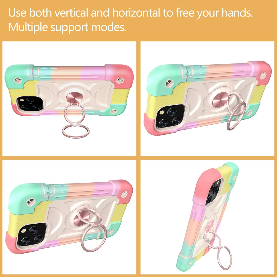 For iPhone 14 15 Pro Max 13 12 11 XR 7 8 Plus Case Rugged Shockproof Phone Cover - Image 4 of 4