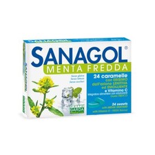 Phyto Garda Sanagol - Menta Fredda Integratore, 24 Caramelle