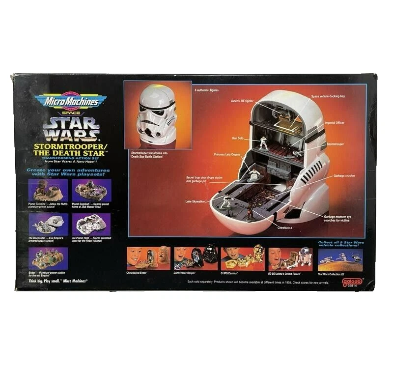 Micro Machines Star Wars Stormtrooper Estrella de la Muerte Transformador Juego de Acción Foto 3 de 4