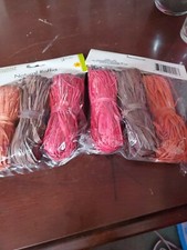 Floral Garden Natural Raffia Assorted Get 2 Pkgs 3pcs each Package