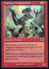 MTG magic cards 2x Viashino Weaponsmith Urza's Saga Light Play, English