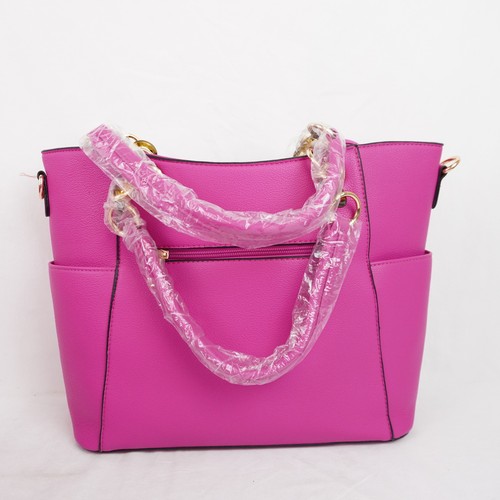 MKF Collection Large Top Handle Tote Bags in Bright Pink and Gray Lot of 7 - 第 3/11 張圖片