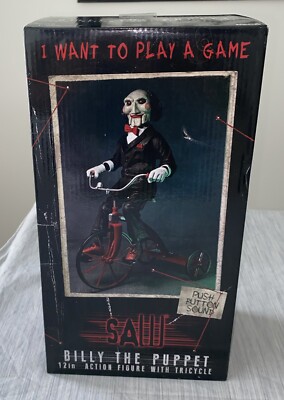 NECA SAW Push Button Sound フィギュア 三輪車付き Saw Movie Billy the Puppet 12
