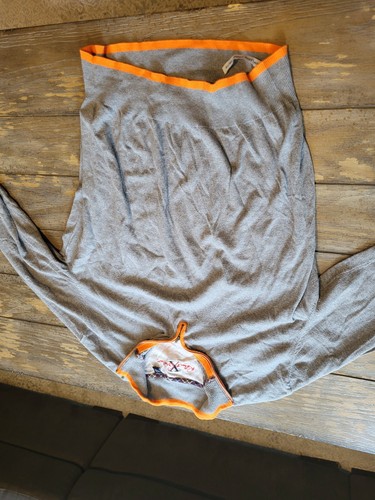 Robert Graham Gray/Orange Long Sleeve Cashmire Sweater- Mens Size XL - Picture 4 of 7