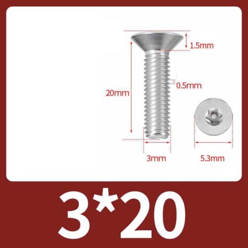 Countersunk Security Bolts A2 Stainless Steel Torx Vandal Proof Screws DIN 965 - Picture 18 of 67