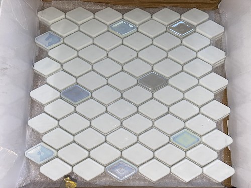 Daltile Starcastle Celestial 13 in. x 12 in. Glass Elongated Hexagon Mosaic Tile - Picture 15 of 22