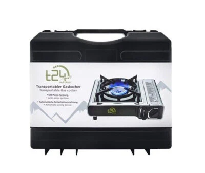 T24 Gaskocher Campingkocher Portabel + Koffer NEU