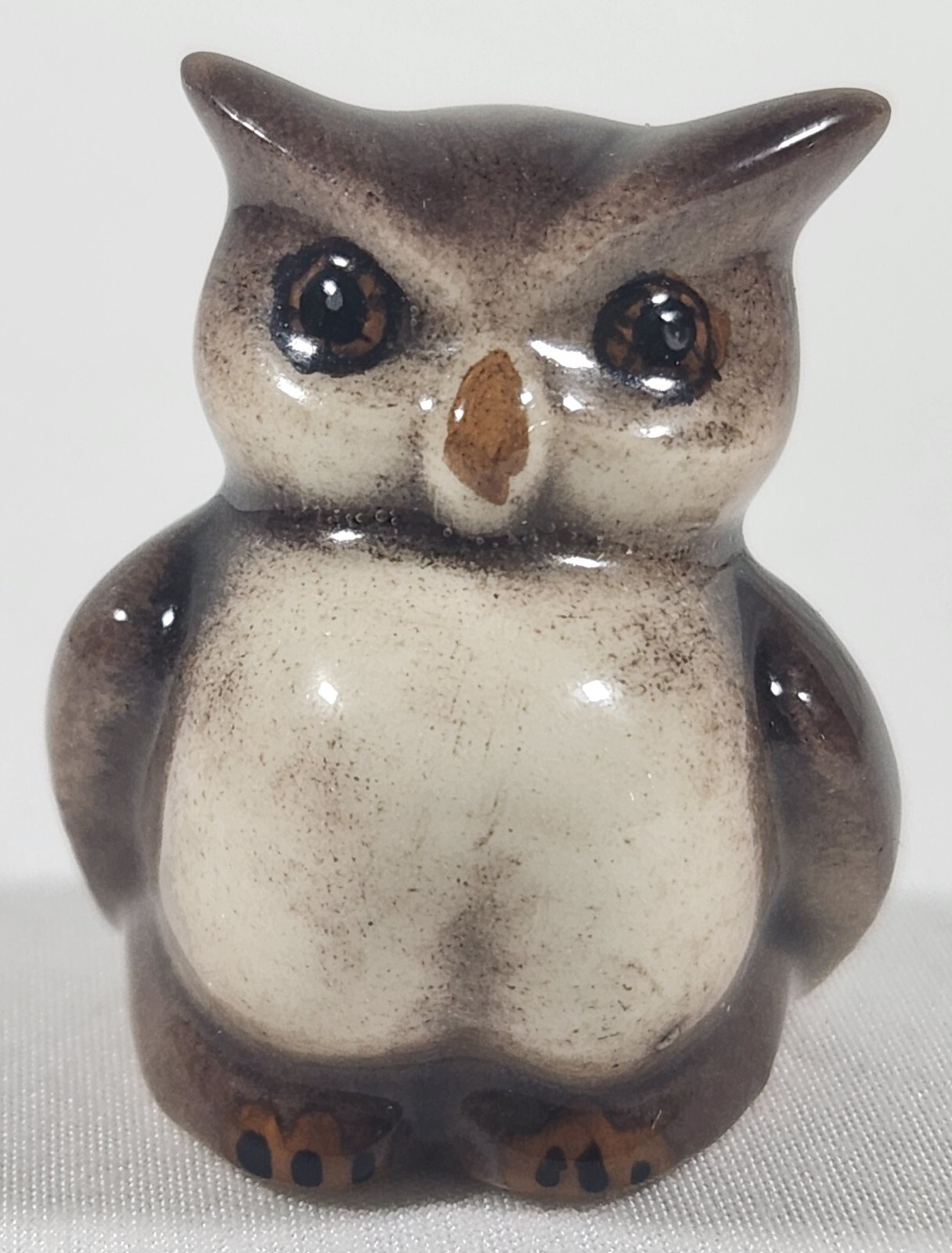 Vintage Ceramic Owl Figurine Thimble