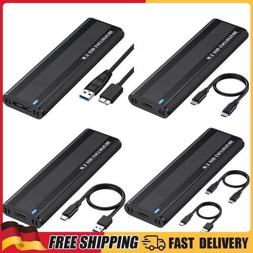 Dual Protocol M.2 NVMe SSD Case 10Gbps Tool Free for 2230/2242/2260/2280 M.2 SSD