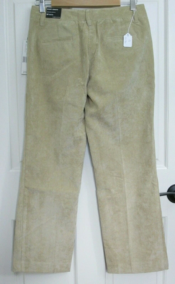 Pantalones Larry Levine Marrón Pana Mujer Talla 6P 29x27 Elastizados 13-25335 Nuevos con Etiquetas Foto 4 de 4