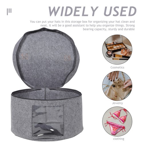 Hat Storage Box Containers Man Travel Carrier Case Hats Organizer - Bild 4 von 12