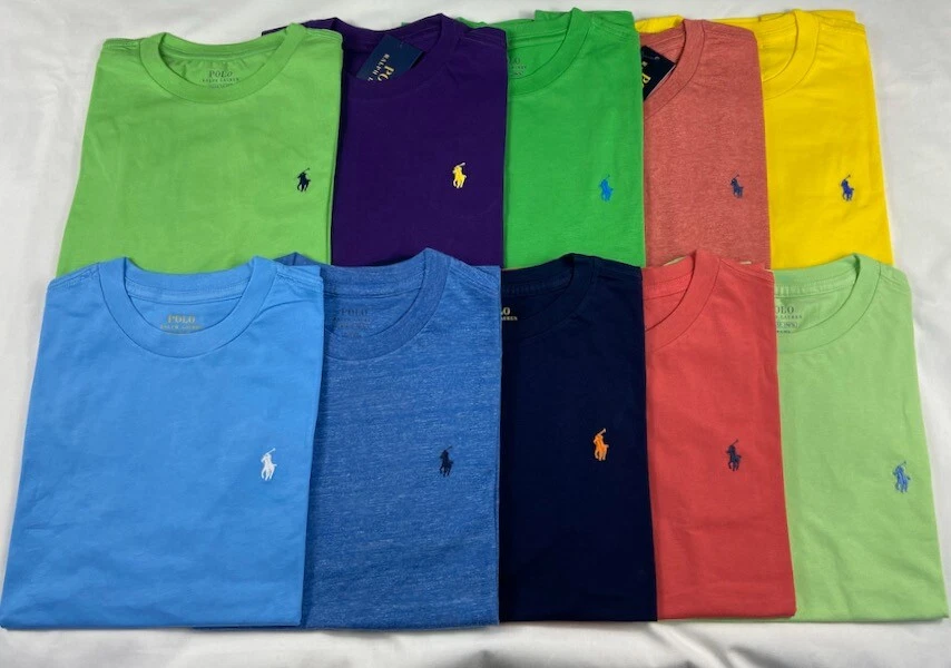 Site line Tegn et billede Bemyndige Ex Ralph Lauren Boys Plain T Shirt Short Sleeve Crew Neck Ages 2 - 20 | eBay