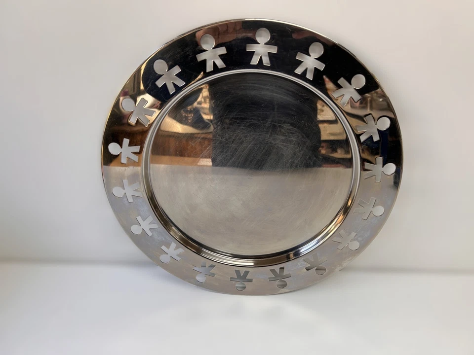 Vassoio Alessi, Girotondo, Vassoio Rotondo 40cm, Acciaio - Immagine 3 di 4