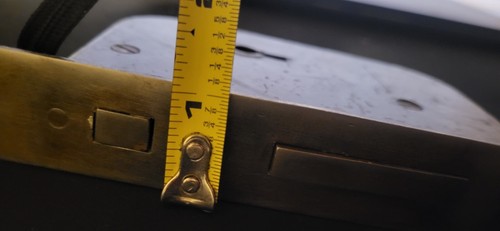 Antique Pocket Door Mortise Lock Set w/ Pop Out Pulls. - Picture 7 of 10
