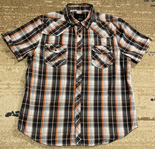 MEN ROUTE 66 BUTTON UP COTTON CASUAL 