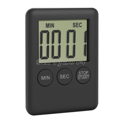 Large LCD Display Kitchen Timer Count Down Up Clock Loud Alarm-NO BATTERY