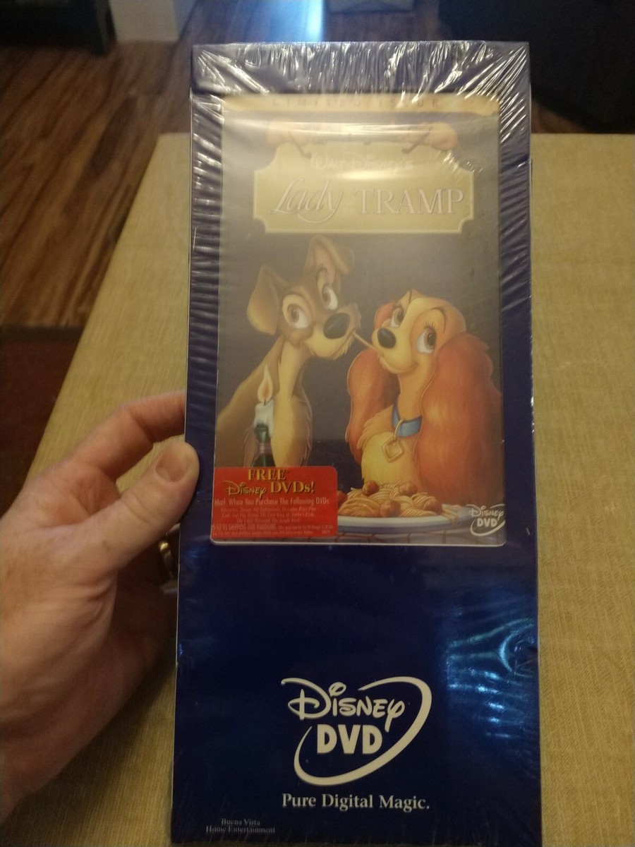 LADY AND THE TRAMP WALT DISNEY LIMITED Edition MOVIE DVD 1955 NEW/SEALED  OOP