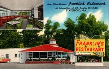 Franklin's Ultra-Modern Diner Restaurant Statesboro GA Restaurant Interior