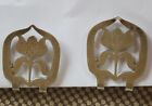 Vintage 2 Antique Sterling Silver Napkin Ring Clips Rlb Rogers Lunt Bowlen Tulip