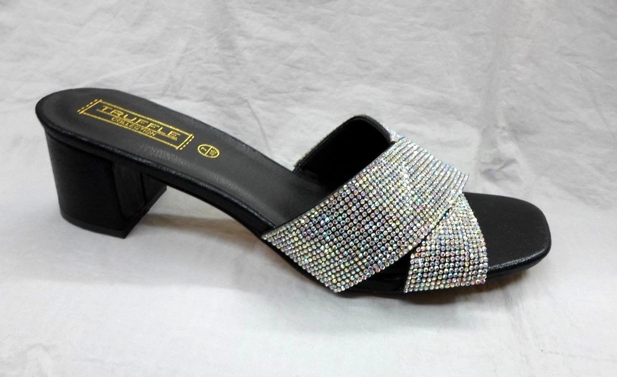 Diamante block heels cheap