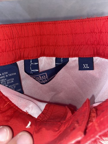 Polo Ralph Lauren New York Swimwear Red Swim Trunks XL Flags Boating - Picture 3 of 5