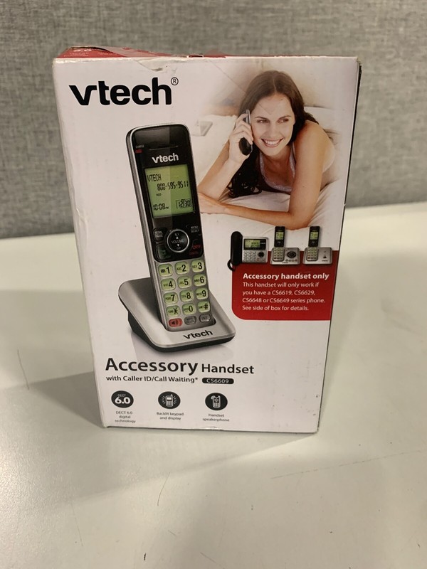 VTech CS6609 Single Line Phone Black Silver
