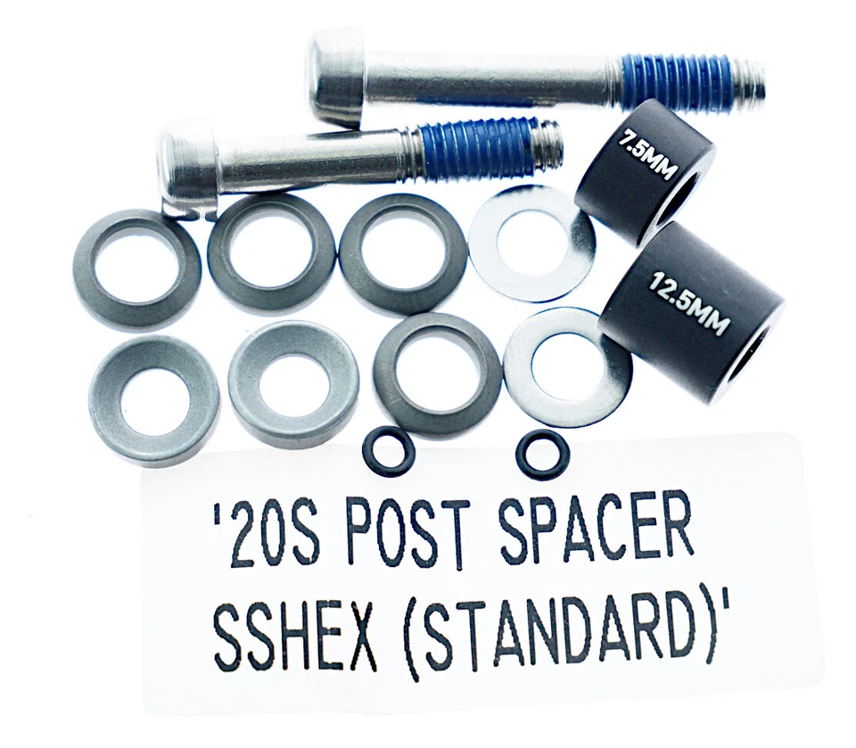Pernos de acero inoxidable de montaje de pinza SRAM AVID, juego de espaciadores de poste, 20 mm para CPS/estándar Foto 2 de 3