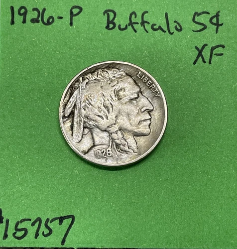 1926 Buffalo 🦬 Indian Head Nickel 5c Xf Extra Fine