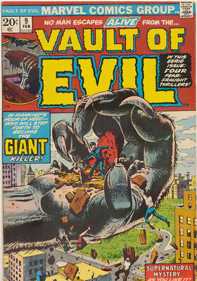 VAULT of EVIL #9 The Giant Killer! Marvel Comic Book - G