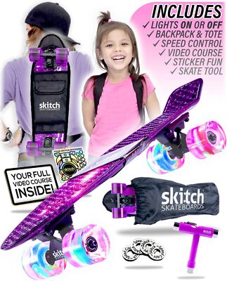 SKITCH Skateboards for Kids, Teens and Adults | Premium Skateboard Gift Set f...