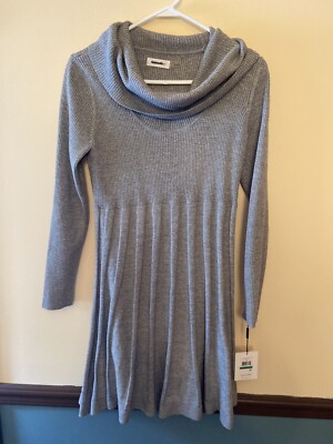 NWT Calvin Klein Cowl Neck Sweater Dress Gray-Silver Metallic Size L MSRP $134 | eBay NWT Calvin Klein Cowl Neck Sweater Dress Gray-Silver Metallic Size L MSRP $134 | eBay