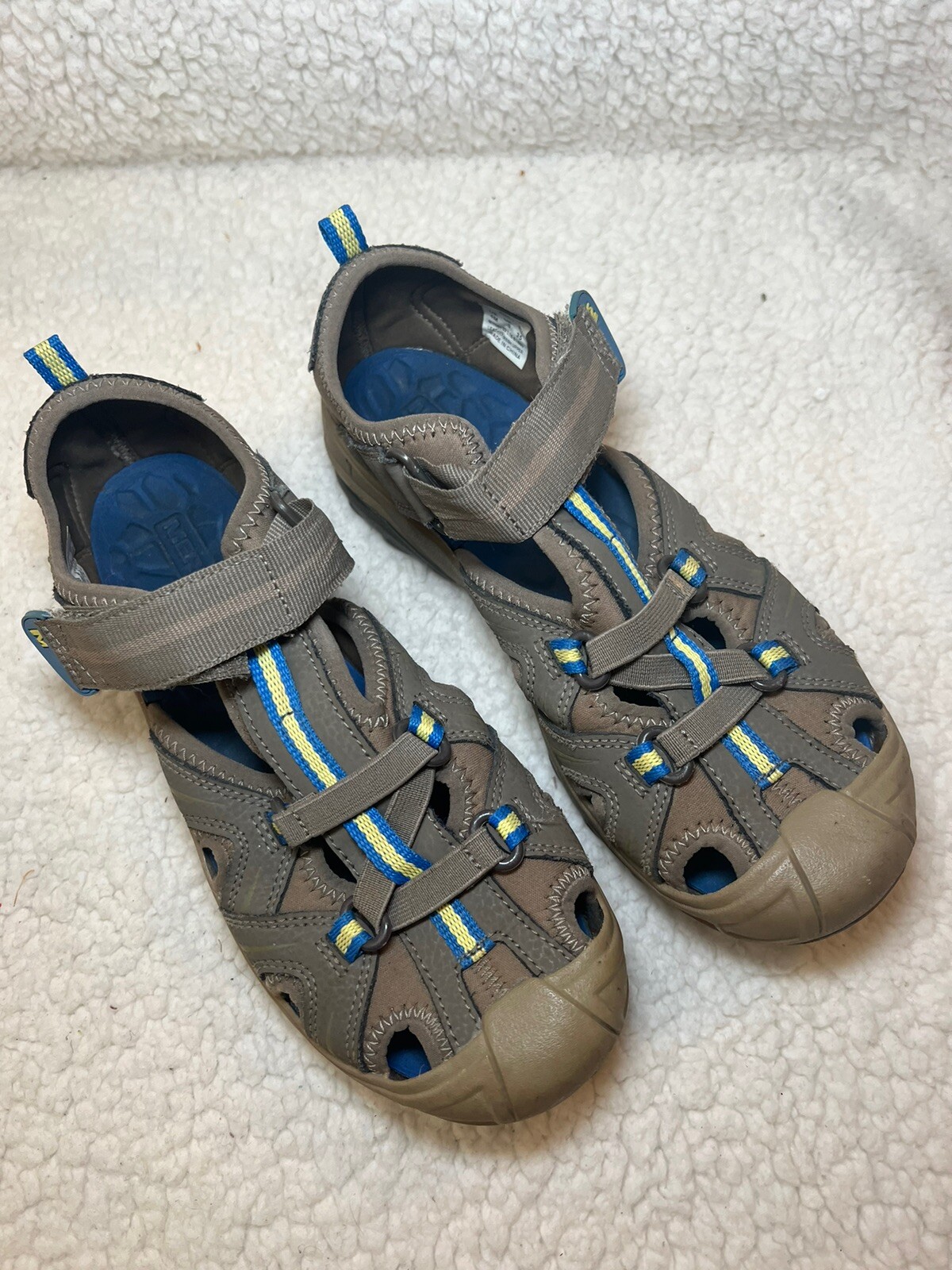 Sandali Merrell Hydro Hiker grandi bambini ragazzi 6 W larghi blu scarpe da trekking acqua trail