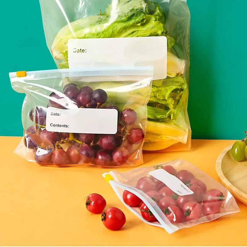 Bolsas sellables de almacenamiento de alimentos reutilizables de plástico libre de BPA congelador Ziplock