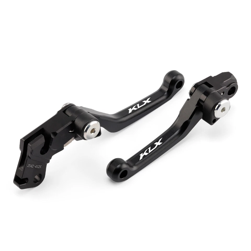 Palancas de embrague de freno pivote CNC KLX para KAWASAKI KLX250R KLX300R/650R 1993-2010 Foto 3 de 4