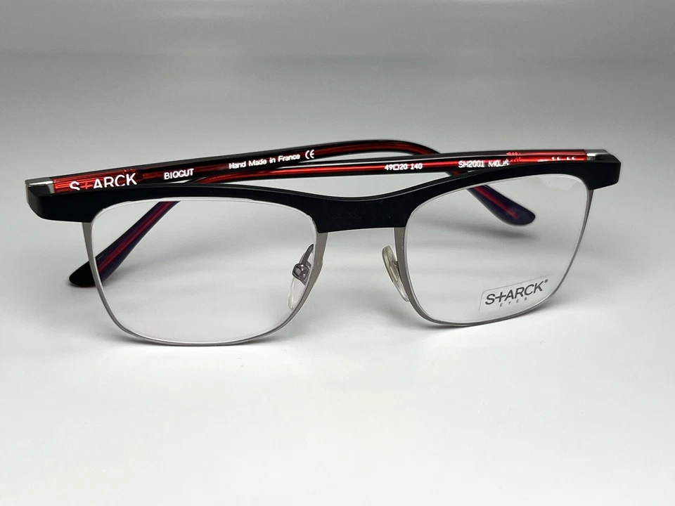 Nuevo Alain Mikli Starck Anteojos Hombres Biocut Cuadrado SH2001 Hecho a Mano en Francia Foto 2 de 4