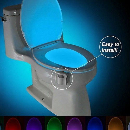 LUCE BAGNO LED PER WATER GABINETTO WC RGB UNIVERSALE CON SENSORE DI MOVIMENTO - Foto 4 di 4
