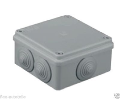 Aufputz-Verteilerdose Distributor 6-Fach 4 5/16x2 3/16in Junction Grey