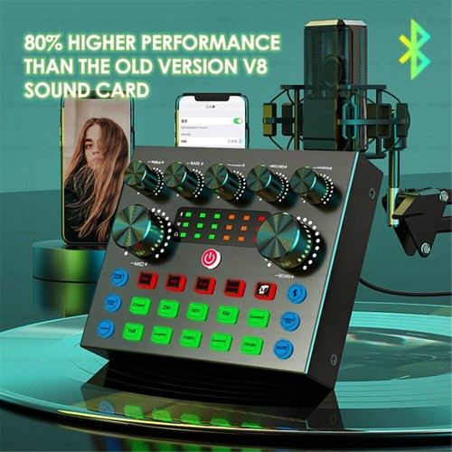 V8S Sound Card Live Audio Equipment Multi-platform Live Broadcast Compatibility - Picture 13 of 16
