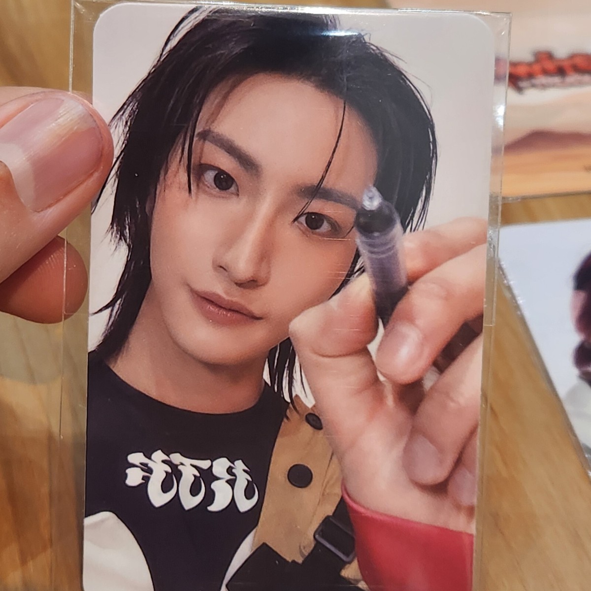 ATEEZ LUCKYDRAW 100kw PHOTOCARD TUMBLER POPUP ANITEEZ IN TREASURE