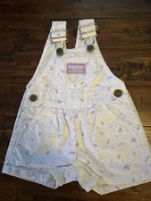 OshKosh B’Gosh Girls 3-6 Months Vest Back Short Coveralls