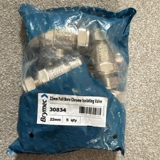 22mm Full Bore Chrome Isolation Valve PN40