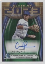 2023 Bowman Draft Class of Green Refractor 41/99 Carson Roccaforte Auto g1k