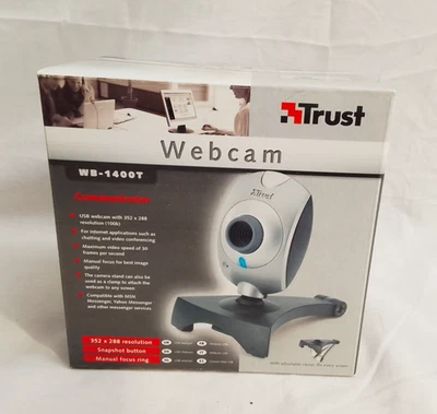 Trust WB-1400T Webcam - BRAND NEW IN BOX ~ 352X288 Resolution - Image 1 of 4