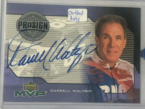 DARRELL WALTRIP 2000 Upper Deck MVP ProSign Blue Ink On Card Auto #PS-DW NASCAR - Picture 1 of 2