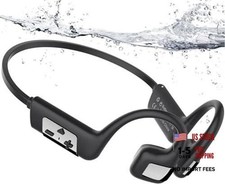 Bone Conduction Headphones Swimming Headphones, IP68 Waterproof Earbuds Black