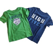 Art Class 2 Bundle Tshirt Equality High Fives Size Small Green Navy Shirts