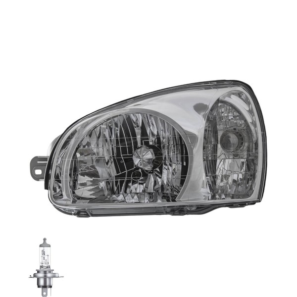 Halogen Scheinwerfer Links H4 FüR Hyundai Santa Fé I Inklusive Lampen-image