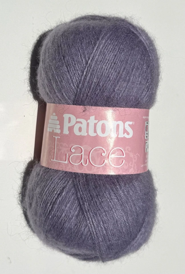 Hilo acrílico de lana mohair de encaje Patrons 498 yardas 3 OZ. Foto 3 de 3