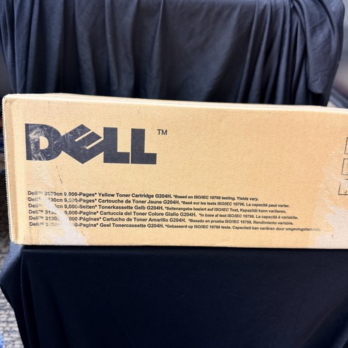 Neu Original Dell G204H Gelb Hohe Kapazität Tonerkassette 3130cn 9000 Seiten Versiegelt - Bild 1 von 4