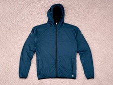 Howies Blue Thermal Classic Full Zip Hooded Jacket Hiking Outdoor Jacket Size L